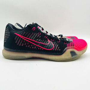 Nike Air Kobe 10 Mens 8.5 Pink Black Elite Low Mambacurial Shoes 747212-010